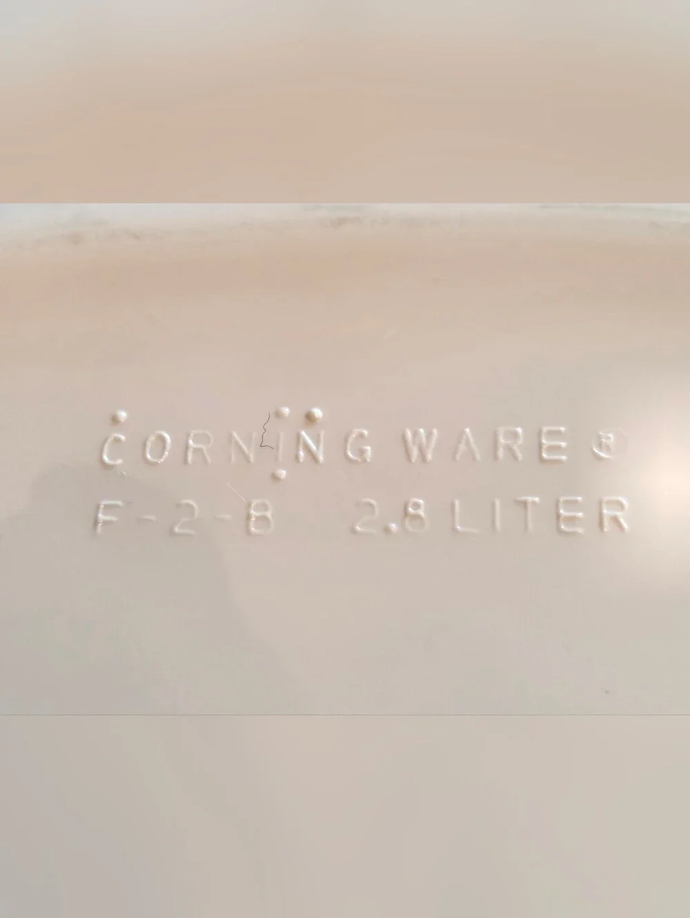 Corning Ware French White F-2-B Oval Casserole Dish With Pyrex Lid 2.8L